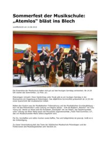 thumbnail of Sommerfest der Musikschule